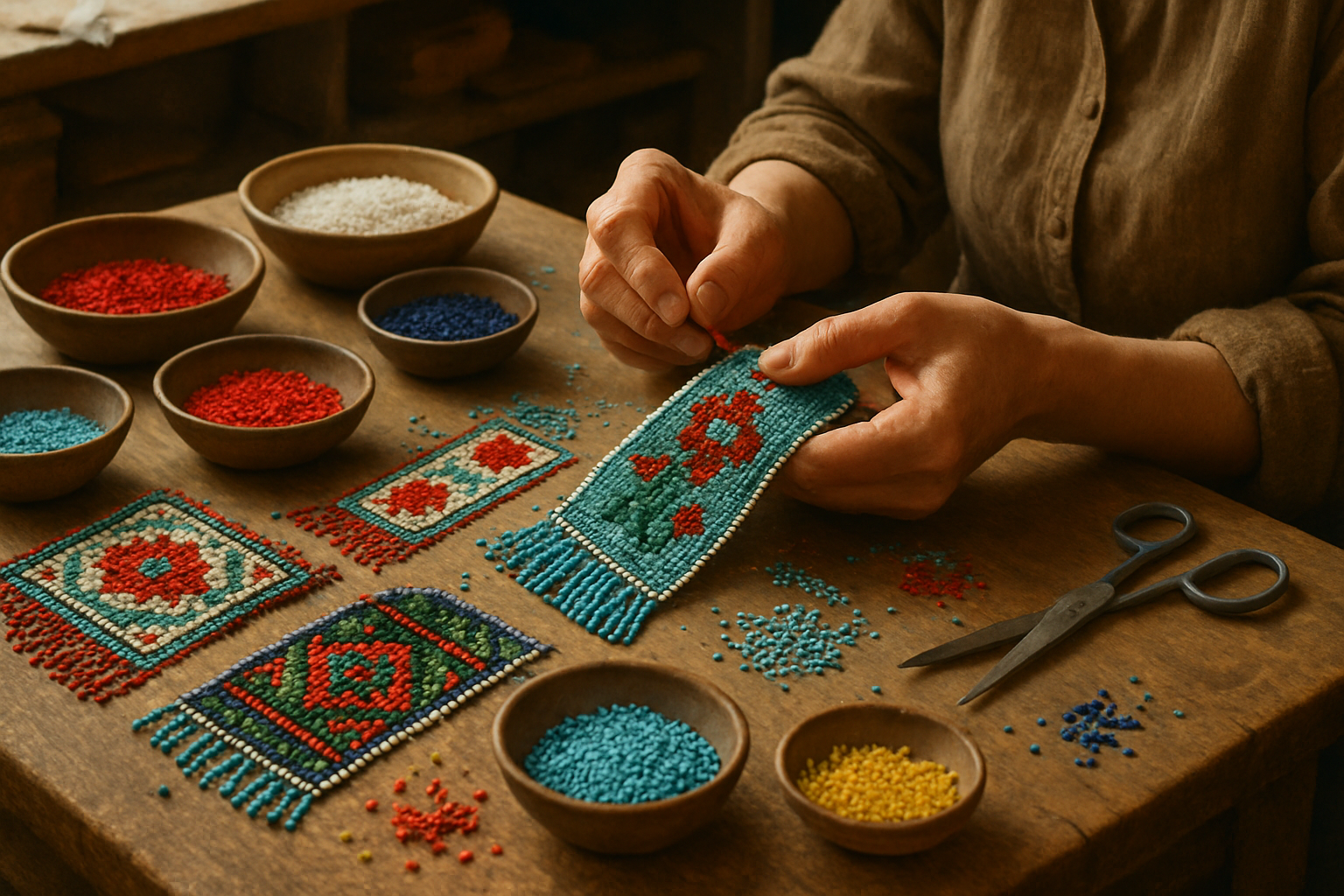 Boncuk işleme sanatı