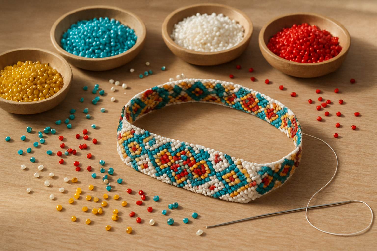 Boncuk bileklik örneği