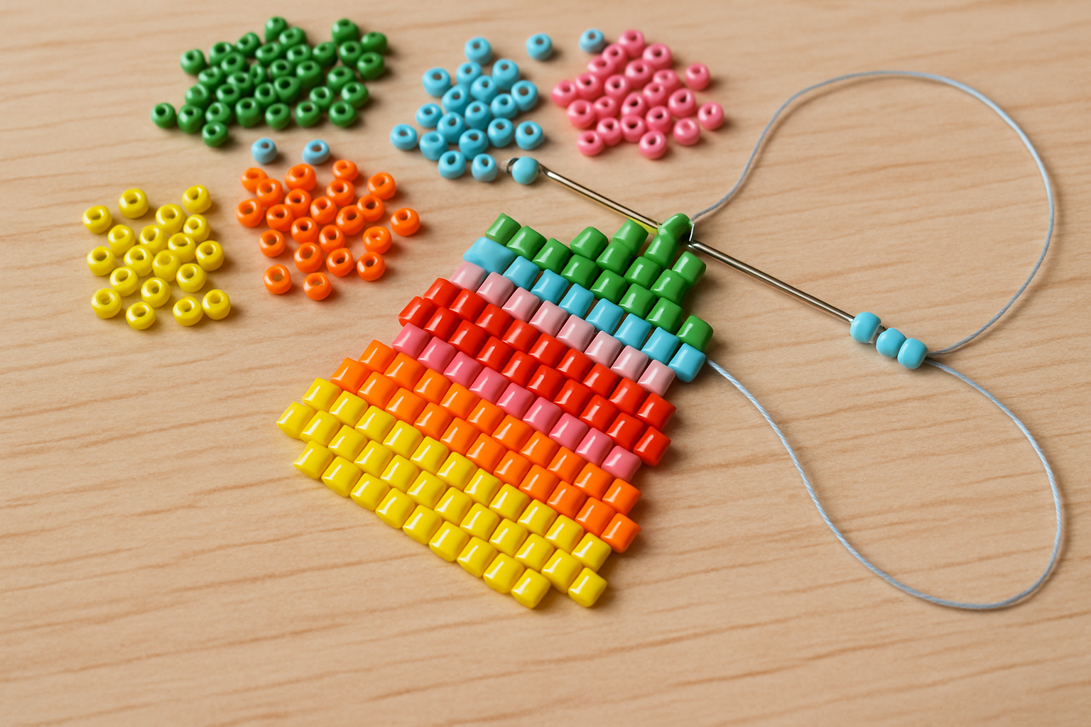 Brick stitch tekniği