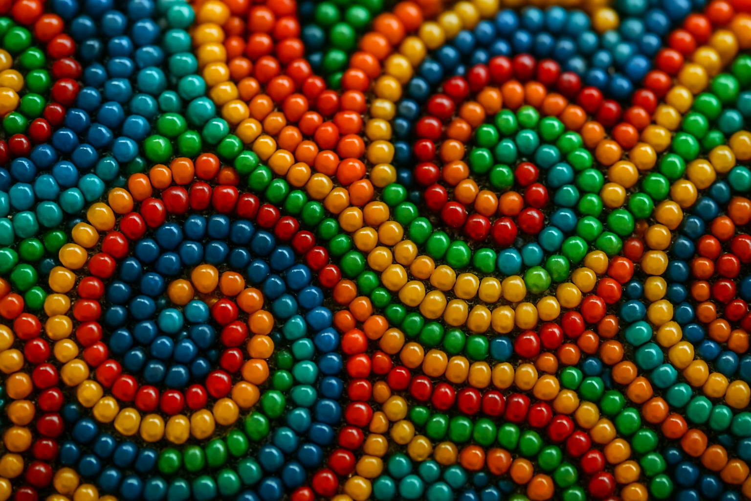 Boncuk işleme detayı