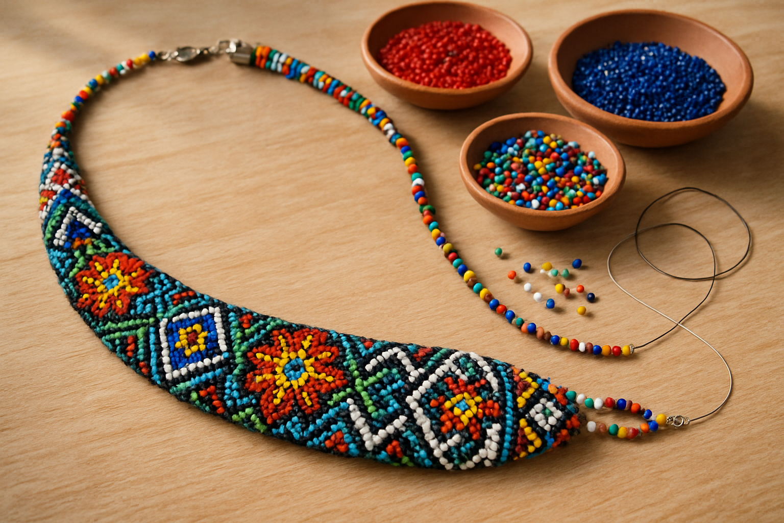 Boncuk kolye örneği